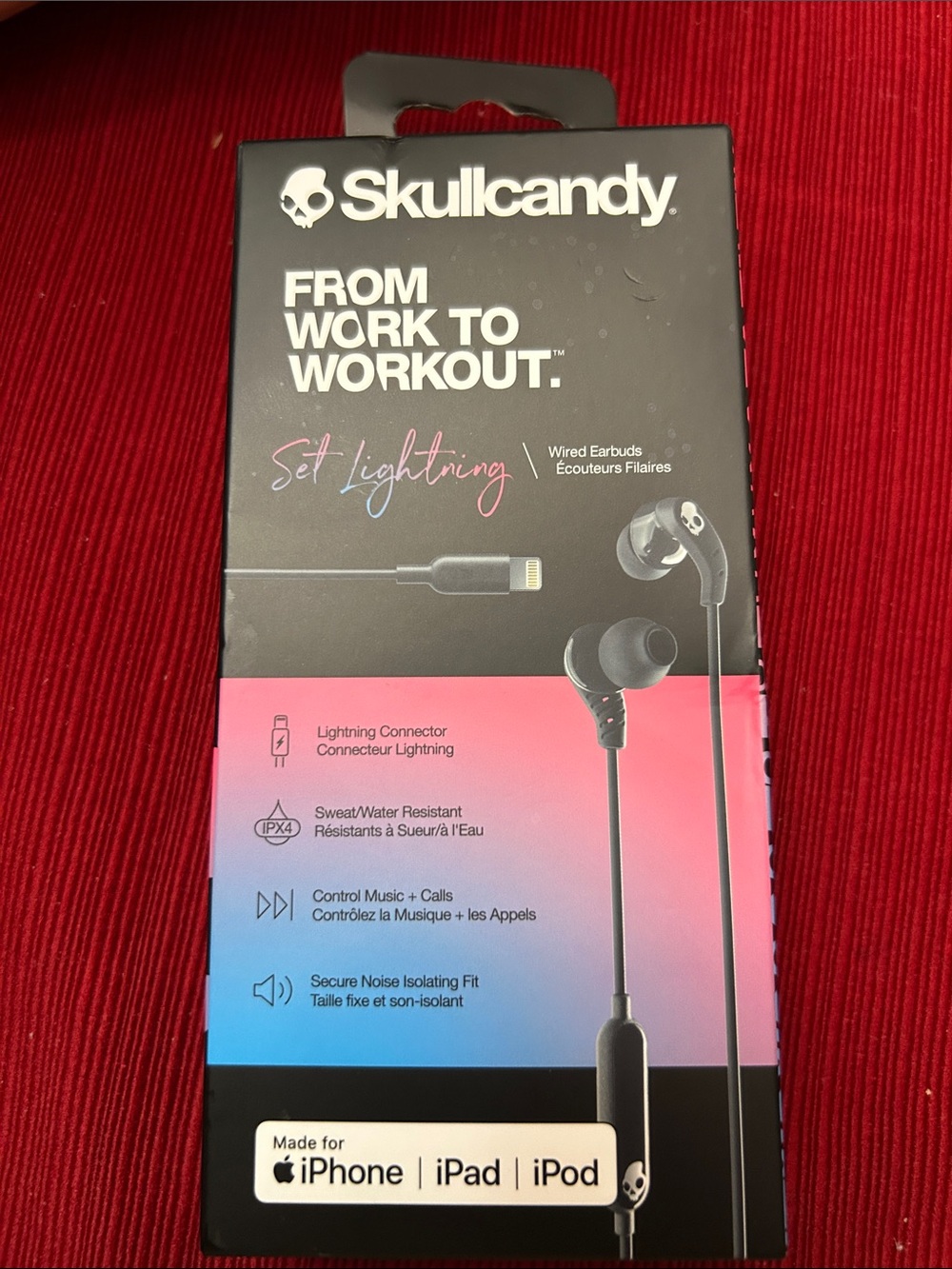 Skullcandy Set Lightning Wired Earbuds in Black